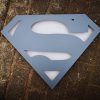 Superman Logo (Pink on Grey) (OFF)